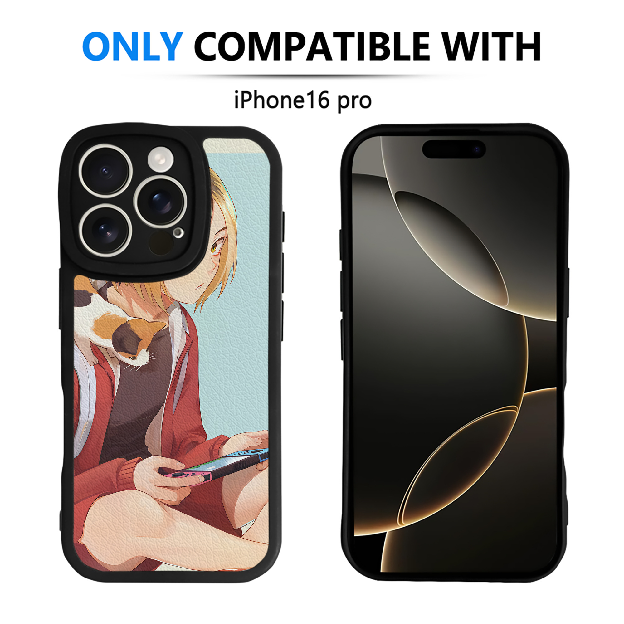 （画像用） ハイキュー!! Haikyu!! 【iPhone 16シリーズ対応】シリコンスマホケース（レザー調） 材質：シリコン